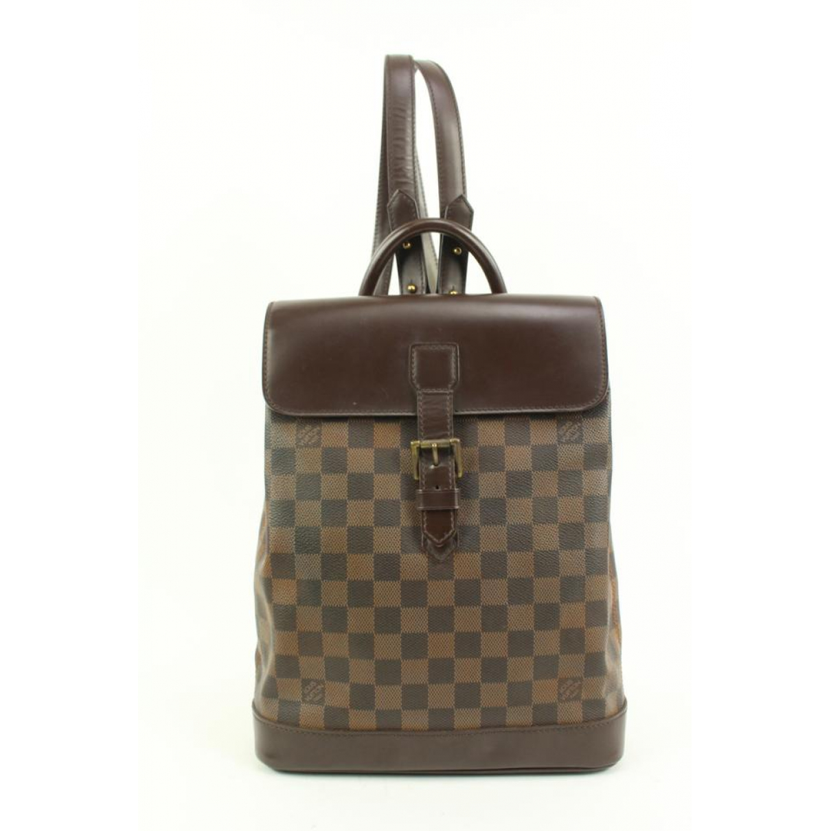 Backpack Louis Vuitton Brown in Suede 